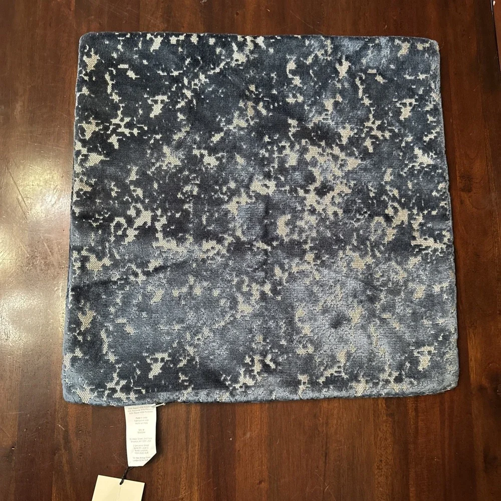 West Elm Pillow Cover Teal Blue 20